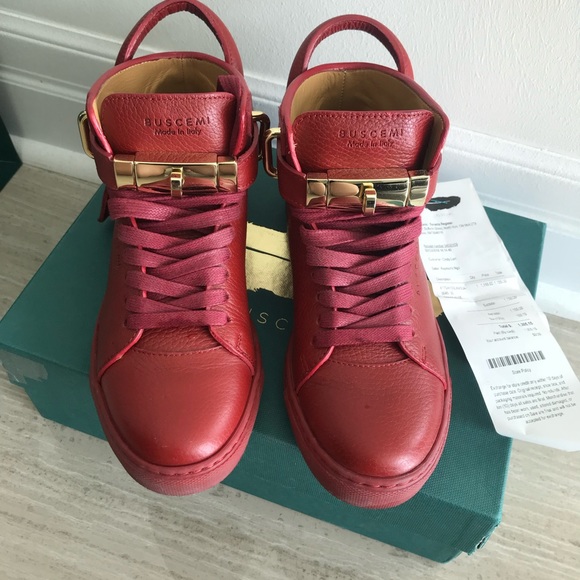 Red buscemi high top size 5 - Picture 1 of 2